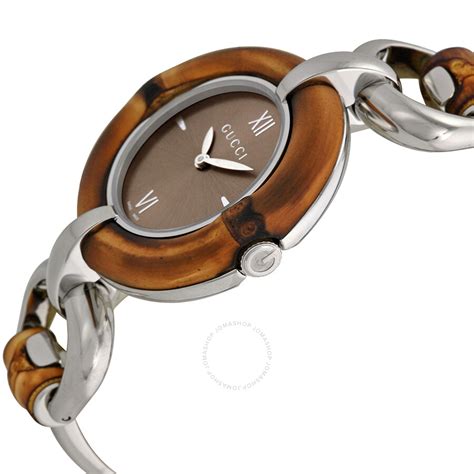 orologio gucci bamboo prezzo|Gucci Bamboo Brown Dial Stainless Steel Ladies W .